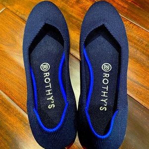 Rothy’s navy round toe flats